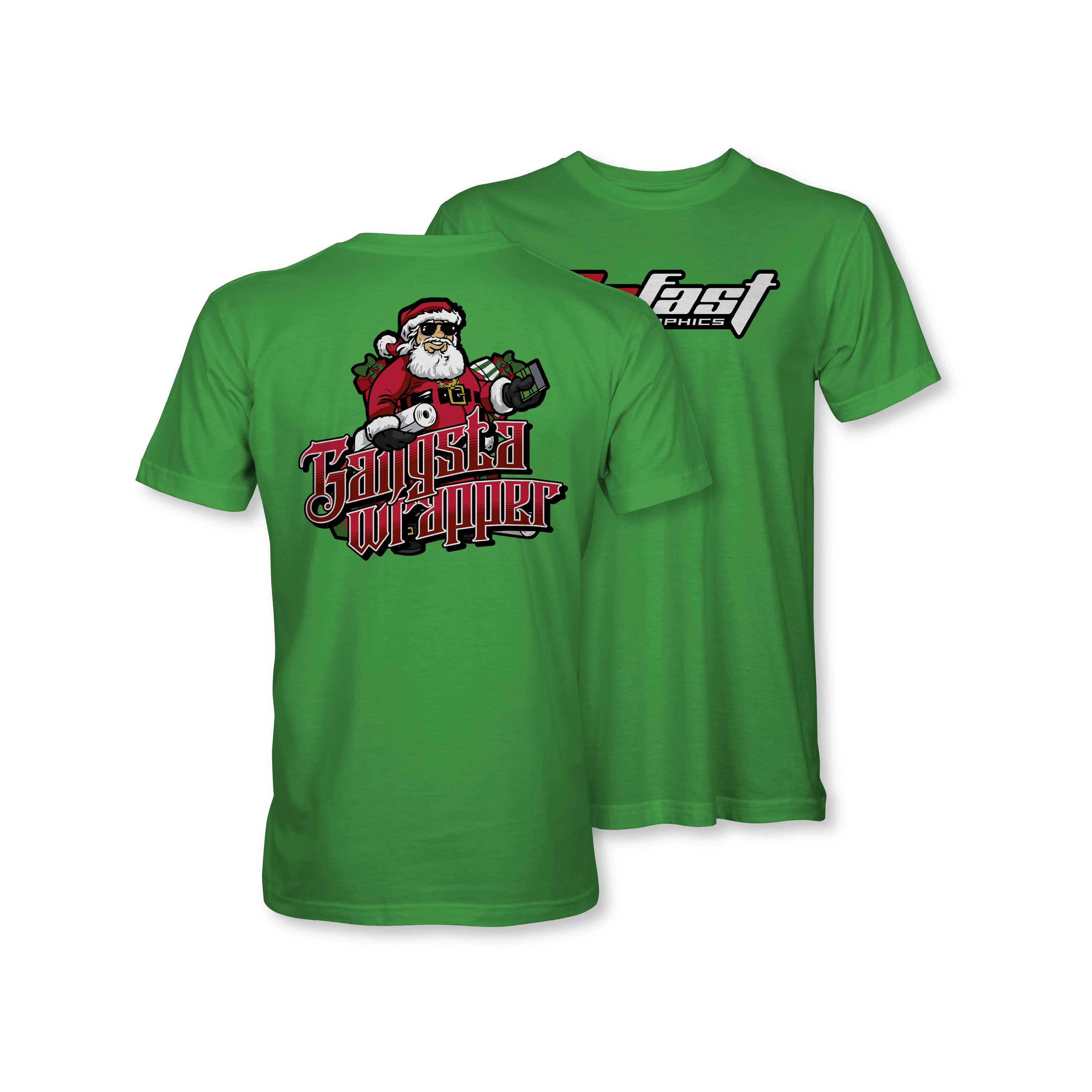 GoFast RC Graphics Gangsta Wrapper Christmas Shirt